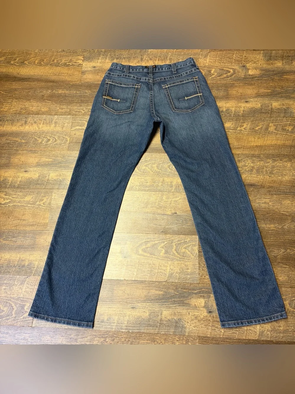 Ariat M5 Straight Fit Straight Leg Jeans Mens 34x36 Blue Denim Rebar